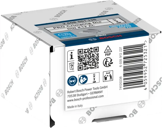 Μήτρα πτύχωσης Bosch PRO DIN K12 AL 16 mm²/25 mm².