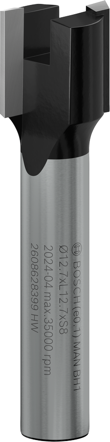 Φρέζα Bosch PRO με μύτη κοπής 12,7 mm για ακριβή κοπή.