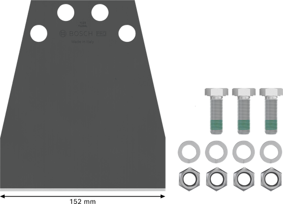 Σετ αντικατάστασης ξύστρας δαπέδου Bosch PRO HEX 28/30, 152 mm.