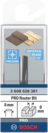 Ρούτερ Bosch PRO, ίσια μύτη 8 mm.