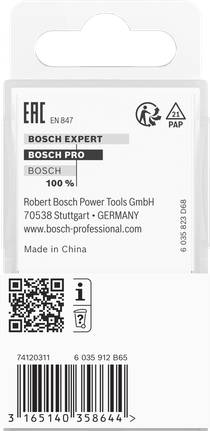 Φρέζα Bosch PRO για κοπή 12,7×12,7 mm, στέλεχος 8 mm.