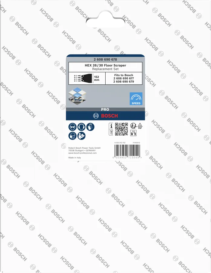 Σετ αντικατάστασης ξύστρας δαπέδου PRO HEX 28/30
