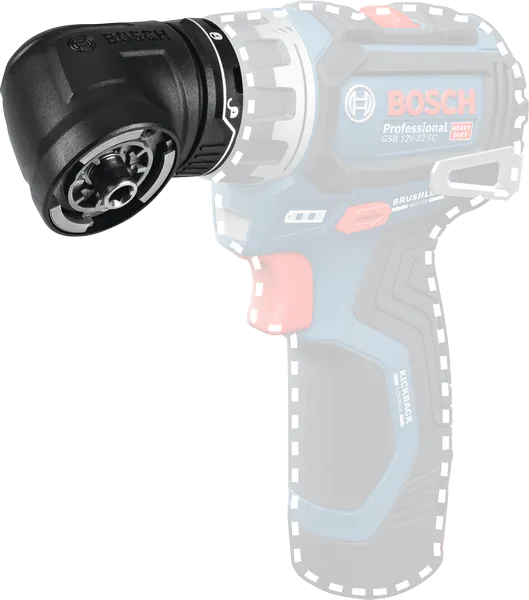 Γωνιακός προσαρμογέας Bosch GFA 12-W FlexiClick για τρυπάνια.