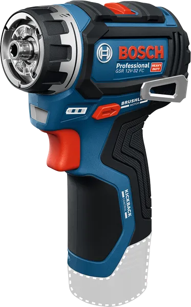 Ασύρματο δραπανοκατσάβιδο Bosch GSR 12V-32 FC με κινητήρα χωρίς ψήκτρες.