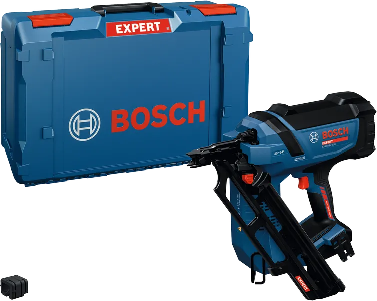 Καρφωτικό μπαταρίας Bosch EXNH18V-90D με θήκη μεταφοράς.