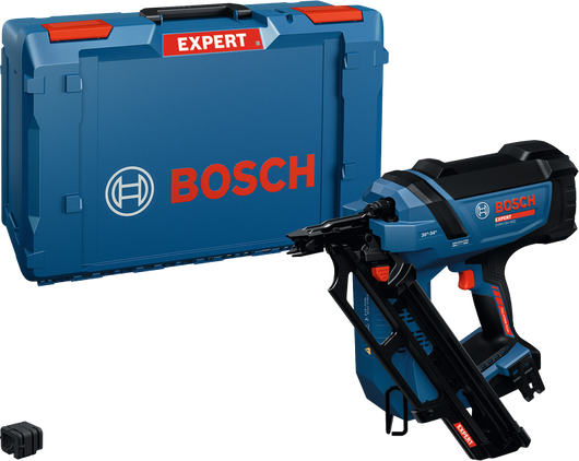 Καρφωτικό μπαταρίας Bosch EXNH18V-90D με θήκη μεταφοράς.