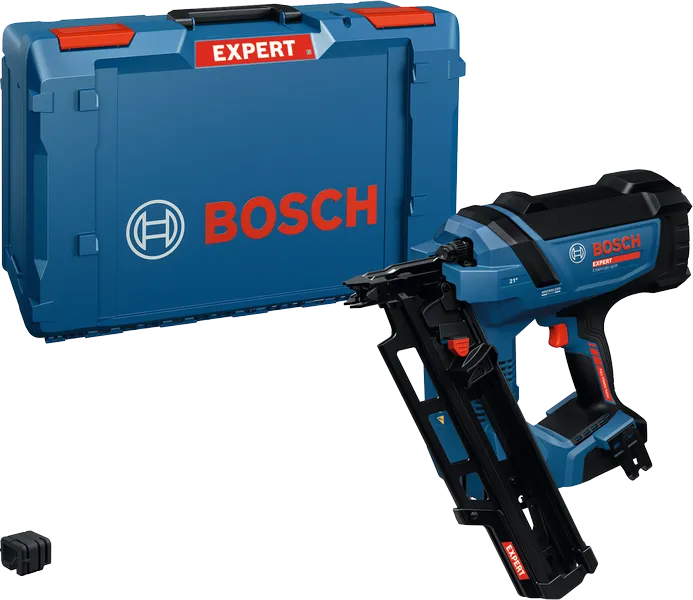 Καρφωτικό μπαταρίας Bosch EXNH18V-90R με θήκη μεταφοράς.