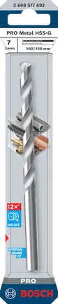 Bosch PRO Metal HSS-G τρυπάνι 7 mm με σπείρωμα.