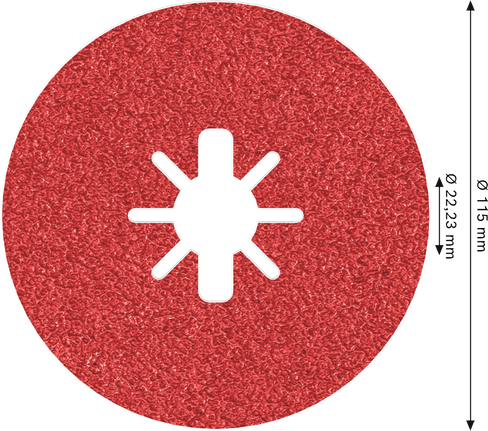 Δίσκος ινών Bosch PRO R780 X-Lock 115 mm με κόκκωση 50.
