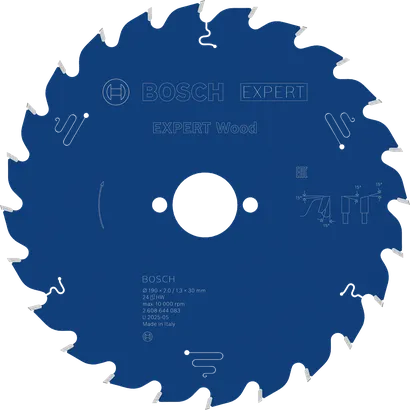 Λάμα κυκλικού πριονιού Bosch EXPERT Wood 190 mm T24.