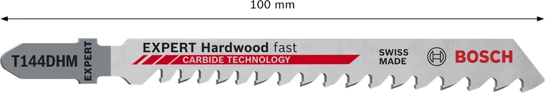 Λάμα σέγας Bosch EXPERT Hardwood Fast T144DHM για γρήγορη κοπή ξύλου.