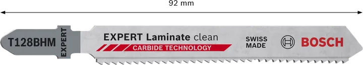 Λάμα σέγας καρβιδίου Bosch EXPERT Laminate Clean T128BHM.