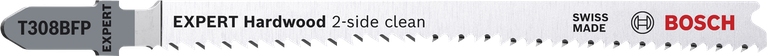 Λάμα σέγας Bosch EXPERT Hardwood, καθαρή 2 πλευρών T308BFP.