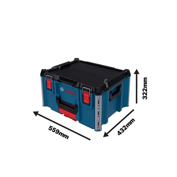 Τσάντα μεταφοράς Bosch L-BOXX Contractor 322 με διαστάσεις.