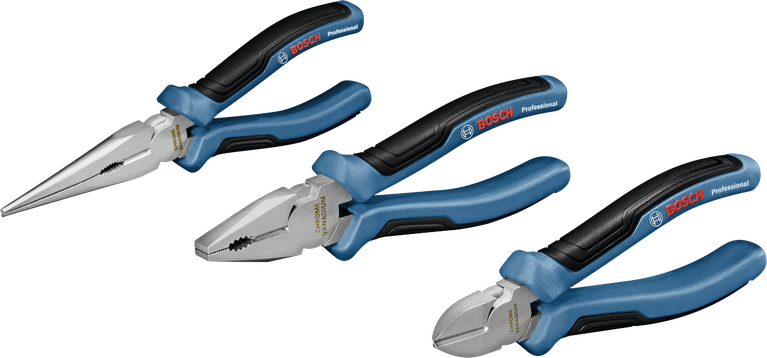 Σετ πένσας Bosch 3 τεμαχίων με επαγωγικά σκληρυμένες ακμές κοπής.
