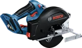 Κυκλικό πριόνι μετάλλου Bosch GKM 18V-50, εργονομική λαβή.