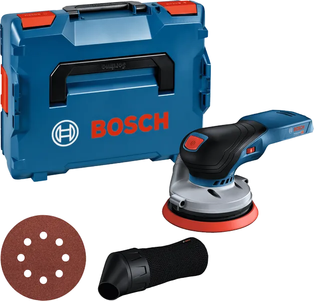 Σετ ασύρματου έκκεντρου τριβείου Bosch GEX 18V-125.