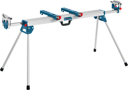 Βάση πριονιού Bosch GTA 3800 με ρυθμιζόμενα στηρίγματα.