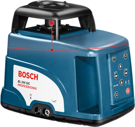 Εργαλείο ισοπέδωσης με λέιζερ Bosch BL 200 GC με λειτουργία περιστροφής.