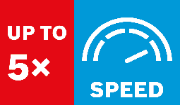 Do 5 puta veća brzina od adaptera Bosch 2609390034