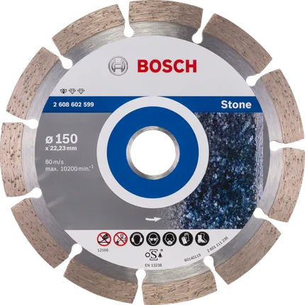 Bosch Standardna dijamantna rezna ploča za kamen 150 mm.