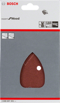 Bosch C430 brusni listovi od 5 dijelova, granulacija 180.