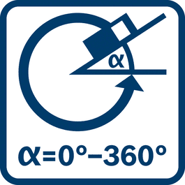 Funkcija niveliranja 0 – 360°
