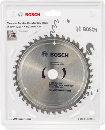 Bosch list kružne pile eco za aluminij 160×20/16mm 42T.