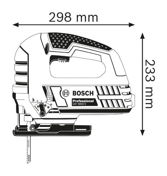 Dimenzije ubodne pile.