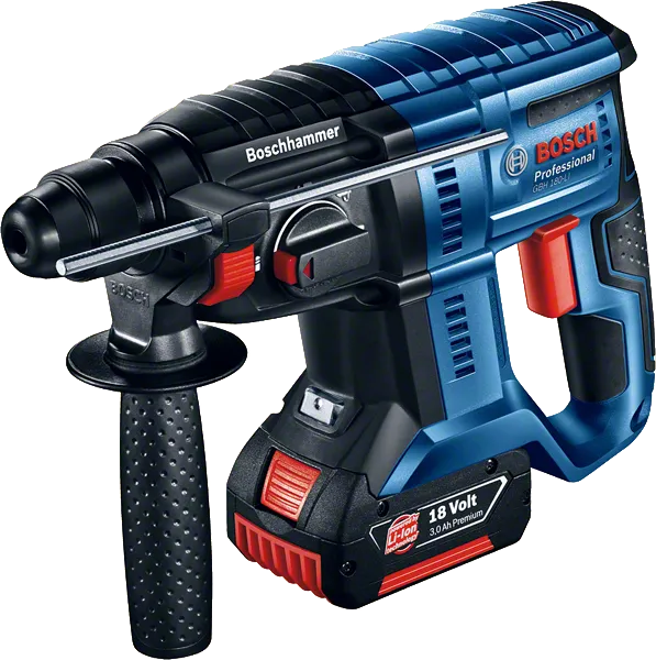 Bosch GBH 180-Li akumulatorski rotacijski čekić, 18 V 3,0 Ah.