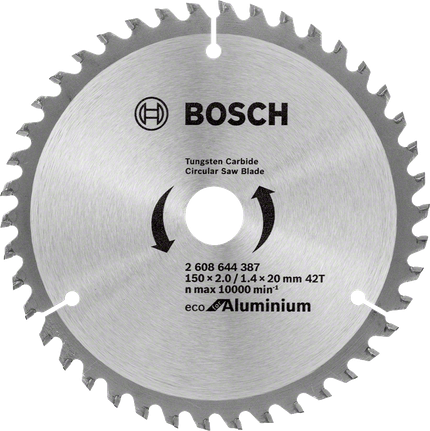 Bosch list kružne pile Eco za aluminij, 42 TCG zuba.