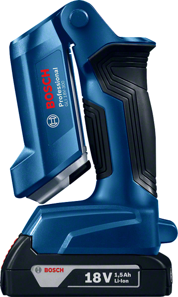 Bosch GLI18V-3000 bežična radna svjetiljka s 18V baterijom.