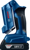 Bosch GLI18V-3000 bežična radna svjetiljka s 18V baterijom.