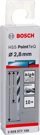 Bosch HSS PointTeQ set svrdala 2,8 mm.