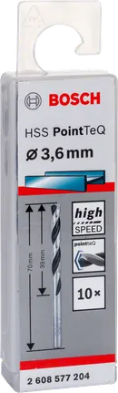 Bosch HSS PointTeQ set svrdala od 3,6 mm.