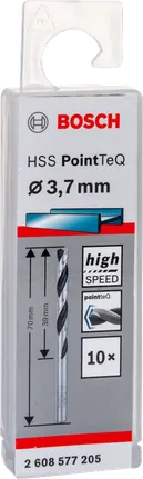 Bosch HSS PointTeQ set svrdala 3,7 mm.