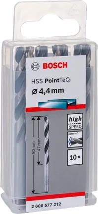 Bosch HSS PointTeQ set svrdala 4,4 mm.