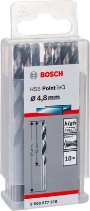 Bosch HSS PointTeQ set svrdala od 4,8 mm.