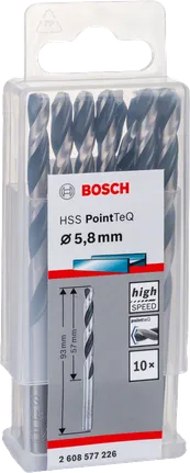 Bosch HSS PointTeQ svrdla 5,8 mm.