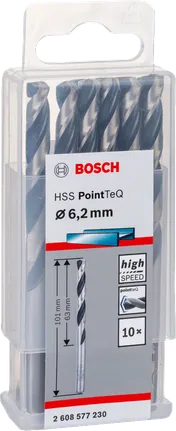 Bosch HSS PointTeQ set svrdala od 6,2 mm.