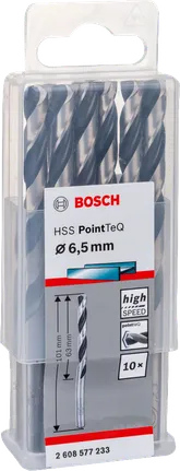 Bosch HSS PointTeQ set svrdala od 6,5 mm.