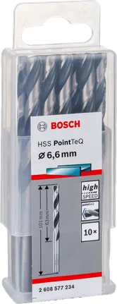 Bosch HSS PointTeQ set svrdala od 6,6 mm.