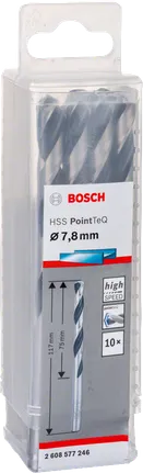 Bosch HSS PointTeQ svrdla od 7,8 mm.