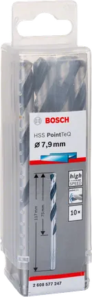 Bosch HSS PointTeQ set svrdala od 7,9 mm.
