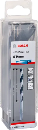 Bosch HSS PointTeQ set svrdala 9,0 mm.