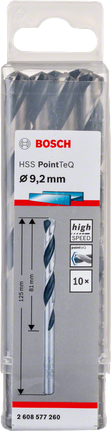 Bosch HSS spiralna svrdla PointTeQ 9,2 mm, pakiranje.