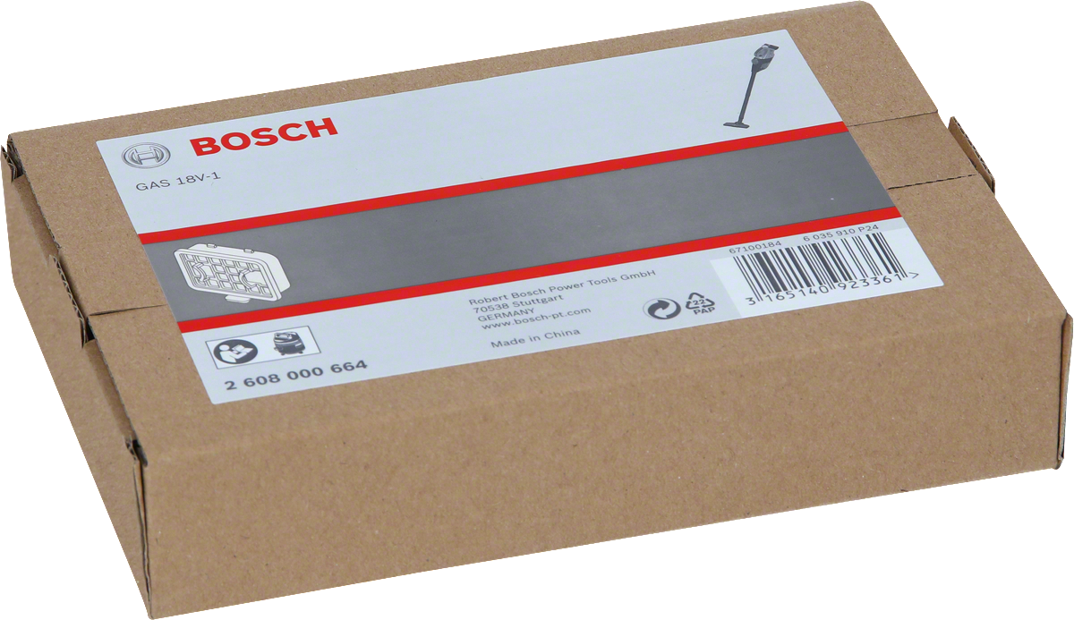 Kutija s priborom za Bosch filter.