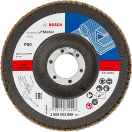 Bosch X431 lamelni disk za metal, granulacije 80.