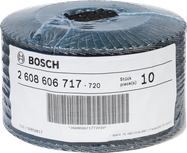 Bosch lamelni disk X551 Expert za metal, granulacija 125 mm, pakiranje od 60 komada.