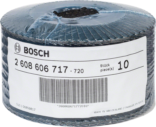 Bosch lamelni disk X551 Expert za metal, granulacija 125 mm, pakiranje od 60 komada.